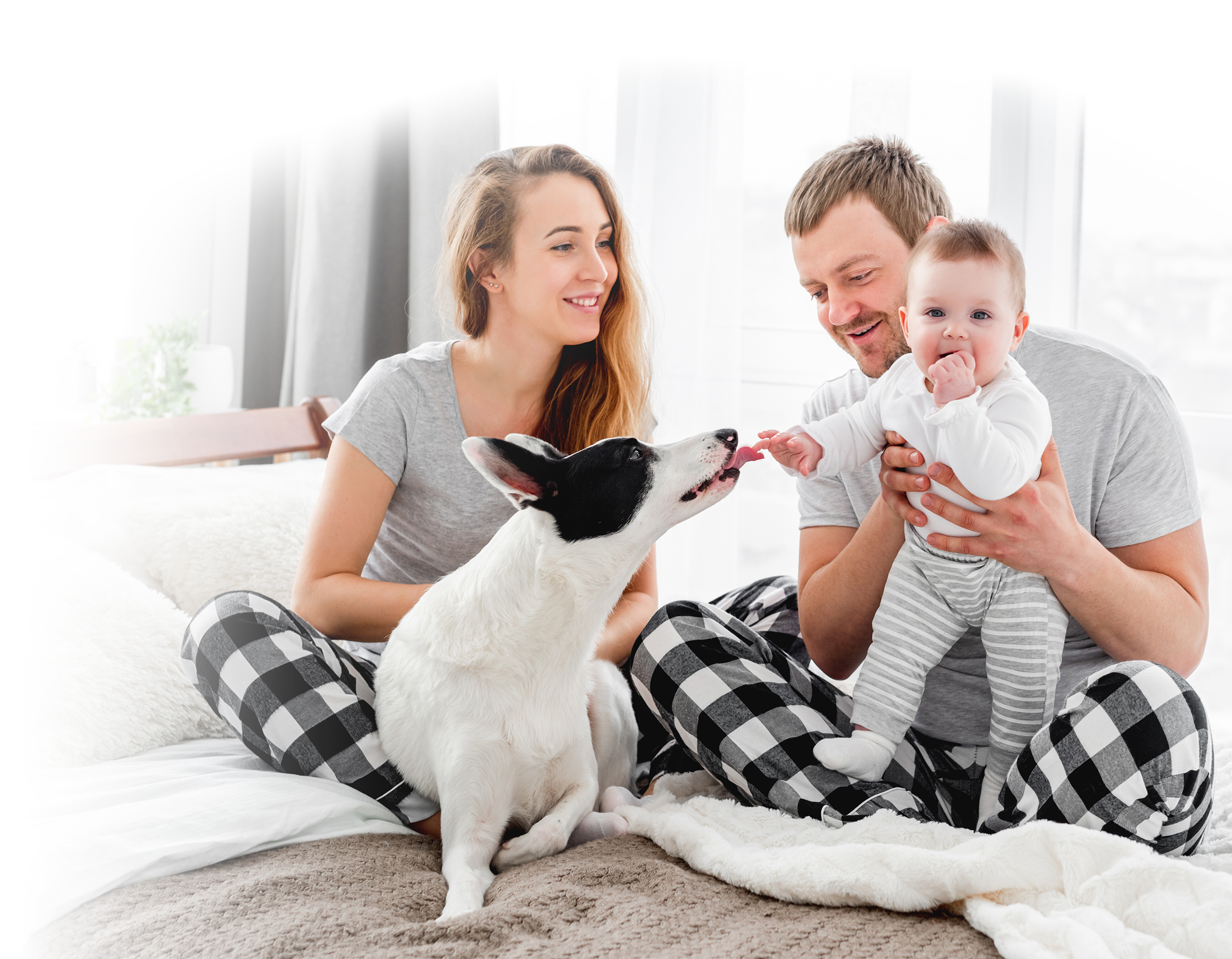 Family with Dog